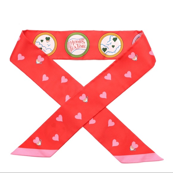 HERMÈS Limited Edition Tea Time Twilly in Heart Box - Picture 1 of 4